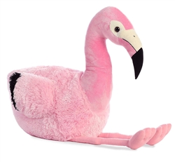 Flamingo Super Flopsie by Aurora 34" H with legs