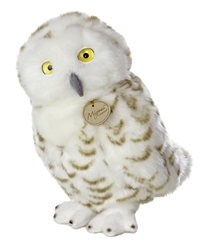 Aurora Snowly Owl Miyoni Collection 9" Height
