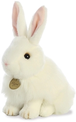 White Angora Bunny Rabbit Miyoni 10" High