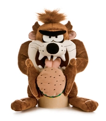 Burping Taz with Hamburger 11" High