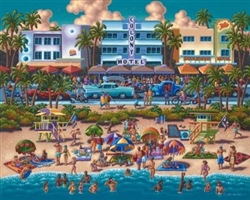 South Beach Dowdle Folk Art 500 Piece Puzzle