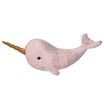 Misty Light Pink/Gold Narwhal 15.5" L