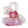 Pink Ballerina Bag with White Horse 7"w
