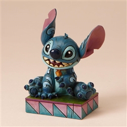 Jim Shore Enesco Disney Traditions Stitch Ohana Means Family 4"