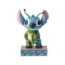 Jim Shore Enesco Disney Traditions Stitch Holding Frog