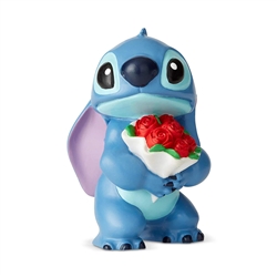 Enesco Disney Showcase Stitch with Flowers Mini Figurine 2.5" H