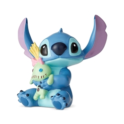 Enesco Disney Showcase Stitch with Scrump Doll Mini Figurine 2.5" H
