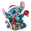 Jim Shore Enesco Disney Traditions Santa Stitch Wrapping Present