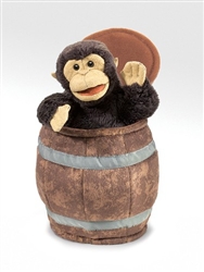 Monkey in Barrel Puppet