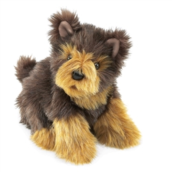 Yorkie Pup Puppet 11" L