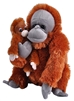 Mom and Baby Orangutan Plush Toy 12" H