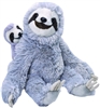 Mom and Baby Sloth Plush Toy 12" H