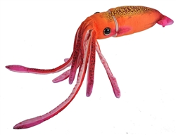 Orange Squid Plush Toy 30" Long