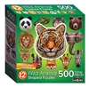 Wild Animals  12  Mini Shaped Puzzles  500 Piece Total by Lafayette Puzzle Company