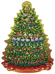 Big Twelve Days of Christmas Tree 500 Piece Shaped Puzzle