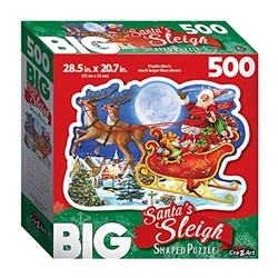 Big Santa's Sleigh 500 Piece Shaped Puzzle