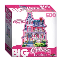 Big Cottage - Rose Trellis Inn 500 Piece Shaped Puzzle