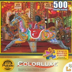 Merry Go Round 500 Piece  Jigsaw Puzzle by Lafayette Puzzle Factory