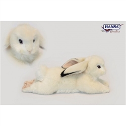 Bunny Rabbit White Floppy Earred 15" Long
