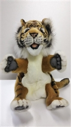 Plush Tiger Puppet by Hansa 9" H