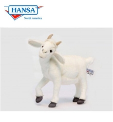 Hansa White Baby Goat 14" L