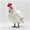 White Rooster Plush Toy by Hansa 12" H