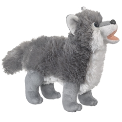 Wolf Howling 14" Long with Tail