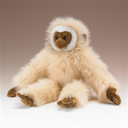 White Handed Gibbon Plush Toy 17" H