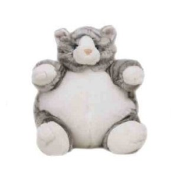 Grey Tabby Cat Plumpee (Medium)