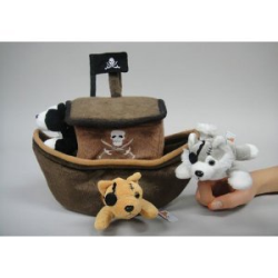 Pirate Ship Finger Puppet Set