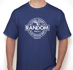 Team Random Heli - Basic T-Shirt, Metro Blue