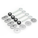 T-Track Eyebolts, Thumbnuts, Fender Washers, and Track Nuts for use with Random RC's T-Track adjustable mounting system