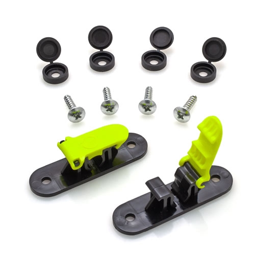 Skid Clamp Assembly 8.0mm Fluorescent Yellow Latch