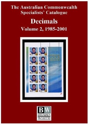 ACSC Decimals catalogue Volume 2 - 2021 3rd Edition Australian Commonwealth Specialists' Catalogue - BW Brusden White