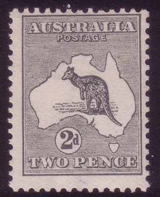 Kangaroo SG 3 ACSC 5B MH First watermark die I 2d