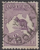 Kangaroo SG 10 First watermark 9d die II Deep Violet