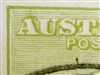 Kangaroo flaw ACSC 13(2)g 2L59 Retouch on first "A" of "AUSTRALIA" 3d Three Pence 3rd Watermark listed variety