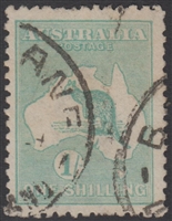 Kangaroo SG 40b 3rd watermark 1/- die IIB