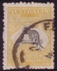 Kangaroo SG 42 3rd watermark 5/- grey and yellow