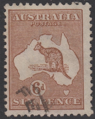 Kangaroo SG 73 3rd watermark 6d chestnut