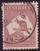 Kangaroo SG 110 SMC watermark 2/- maroon