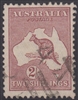 Kangaroo SG 110 ACSC 39 SMC watermark 2/- maroon