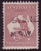 Kangaroo SG 134 CofA watermark 2/- maroon