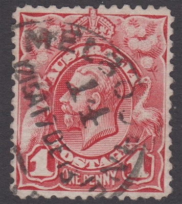 SG 17 ACSC 59(3)e 3/19 'Retouch to crown and top frame' 1913-14 King George V KGV engraved