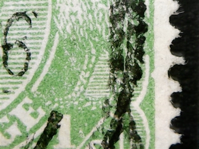 KGV SG 20 listed flaw BW ACSC 63(3)u 3R46 ELECTRO 3 1916 Â½d green