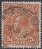 KGV SG 23b BW ACSC 123 1917 5d Five Pence chestnut