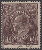 KGV SG 51 BW ACSC 84 1919 1Â½d Black-Brown King George V Australia