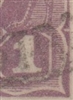 KGV SG 57 BW ACSC 76(3)r listed flaw VI/55 1d violet