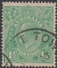 KGV SG 61 BW ACSC 88 1922 1Â½d Three Halfpence green