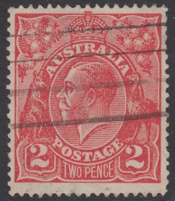 KGV SG 63 BW ACSC 96 1922 2d Rose/scarlet King George V Australia